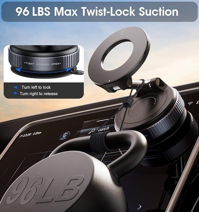 Vacuum Magnetic Bracket Phone Holder
