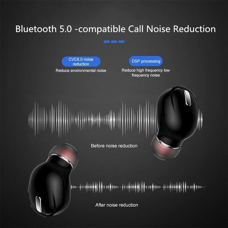 X9 Mini 5.0 Bluetooth Earphone - Wireless Headset With Mic