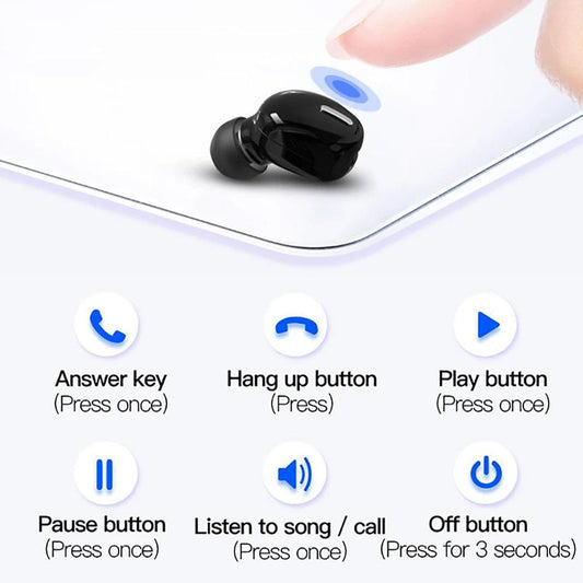 X9 Mini 5.0 Bluetooth Earphone - Wireless Headset With Mic